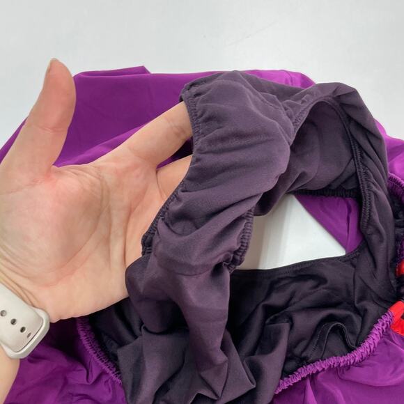 Nike Shorts Womens Small Purple Dusk Red Trim Tempo Dri Fit Running - Picture 7 of 8